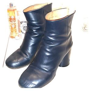 Deep blue Madison Margiela bootie $120
